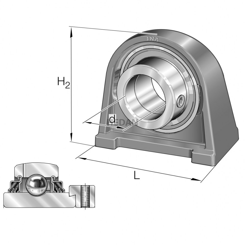 TSHE45XL INA Plummer block housing unit