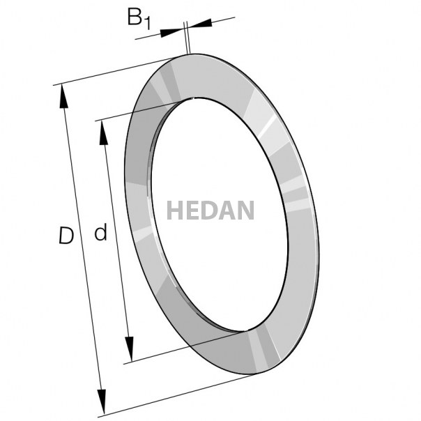 INA AS110145 Thrust Roller Bearing Washer - 110mm ID, 145mm OD, 1mm Width Metric Bearing