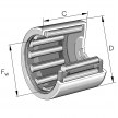 BK1012-B - INA - Drawn cup needle roller bearing with closed end 