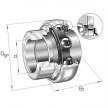 G1100-KRR-B-AS2/V - INA - Radial insert ball bearing 
