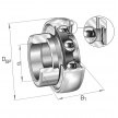 GRAE25-XL-NPP-B-FA125.5 - INA - Radial insert ball bearing 