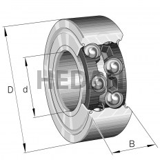 30/8-B-2Z-TVH - FAG - Łożysko kulkowe skośne