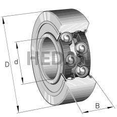 3215-2RS - INA - Łożysko kulkowe skośne