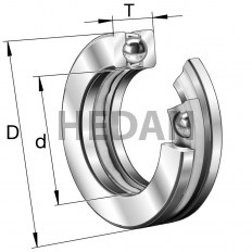 51110 - FAG - Łożysko kulkowe wzdłużne jednokierunkowe