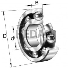 6211-TB-P6-C3 - FAG - Łożysko