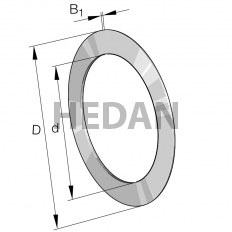 AS0414 - INA - Pierścień łożyska wzdłużnego
