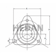 DFI35 - HFB - Obudowa z łożyskiem samonastawnym SA207