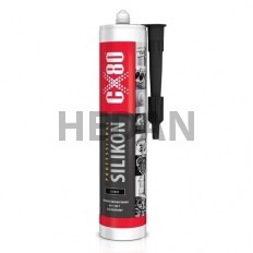 CX80- Proffesional silikon CZARNY- 310ml- KARTUSZ