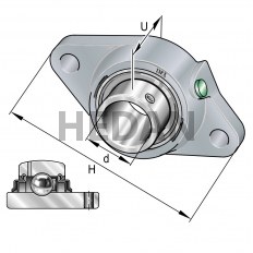 RCJTY50-XL-N-I - INA - Zespół łożyskowy
